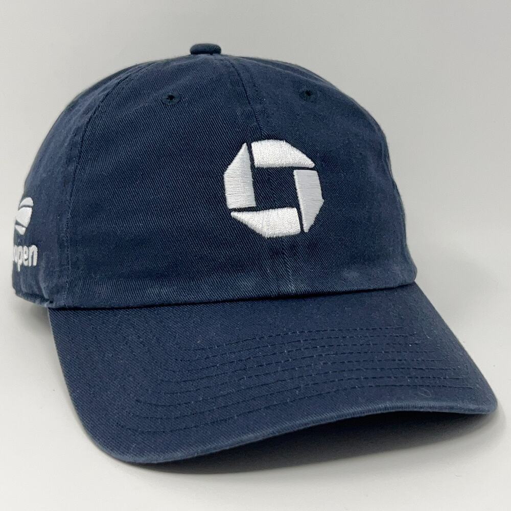 US Open Chase Bank Dad Hat Baseball Cap Tennis Tournament 47 Strapback Blue